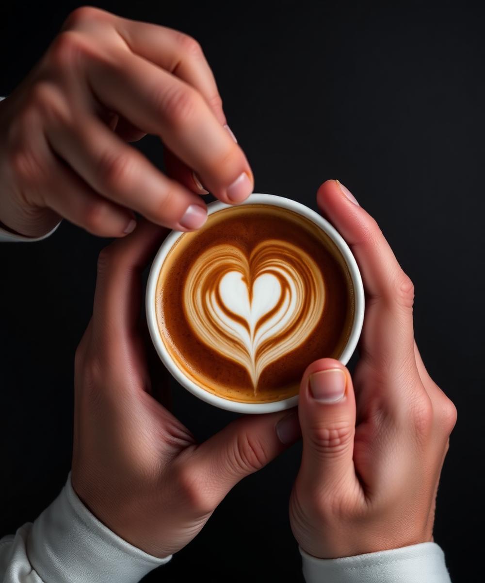 Latte art artesanal